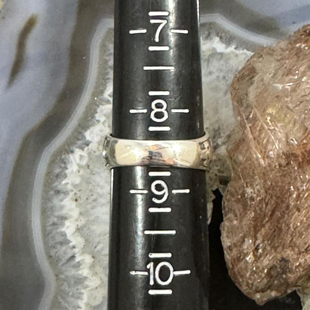 Carolyn Pollack Sterling Oval Mother of Pearl Decorated Shield Ring For Women - Picture 10 of 10